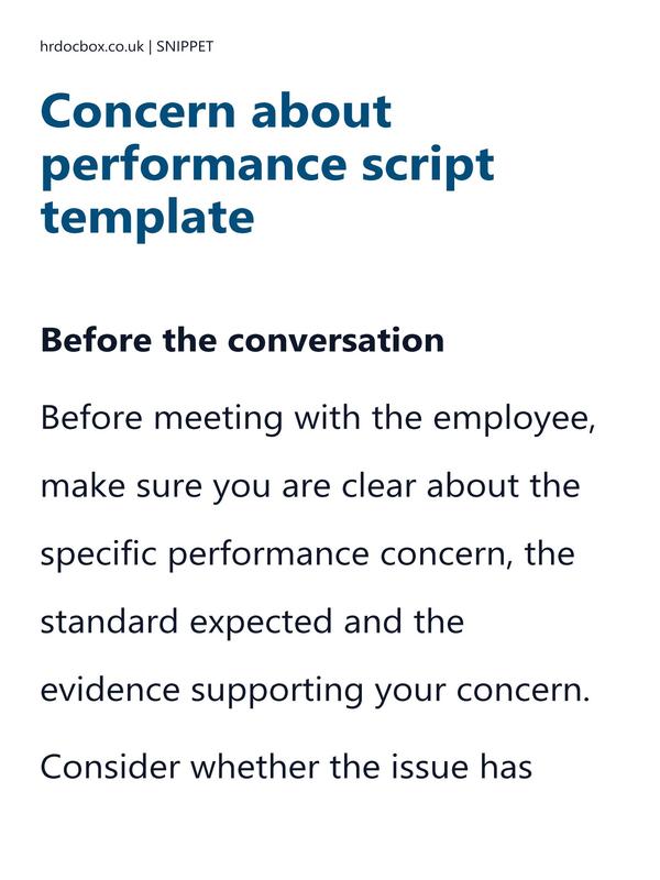 Concern about performance script template preview