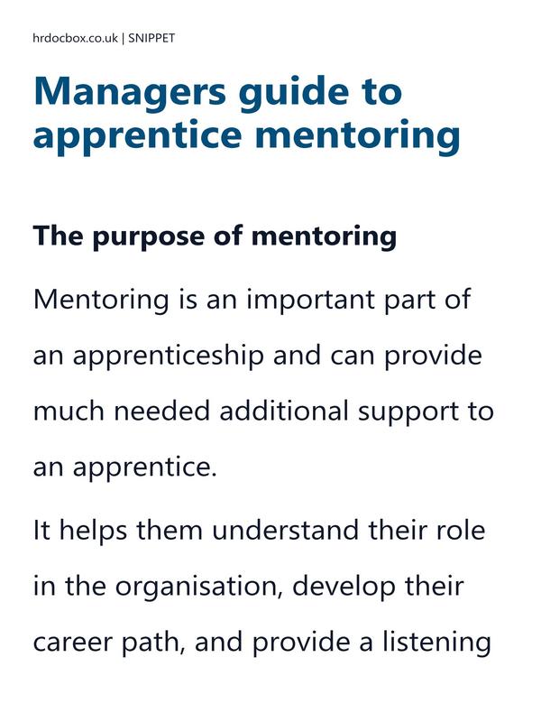 Managers guide to apprentice mentoring preview