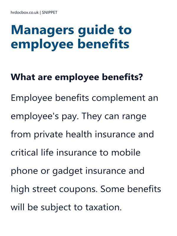 Managers guide to employee benefits preview