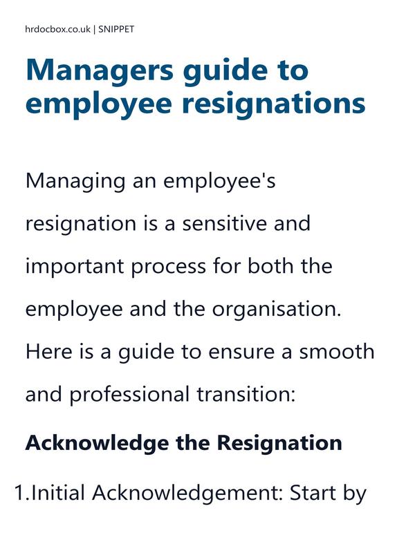 Managers guide to employee resignations preview