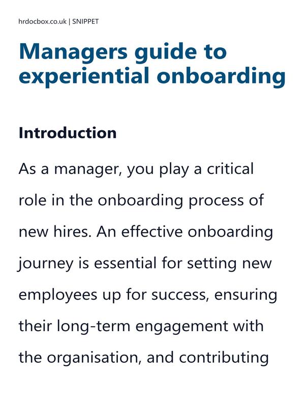 Managers guide to experiential onboarding preview