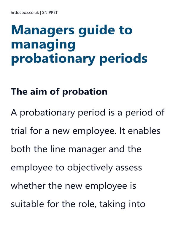 Managers guide to managing probationary periods preview