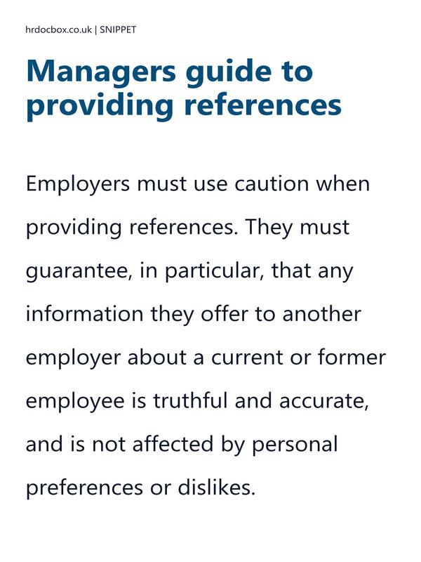Managers guide to providing references preview