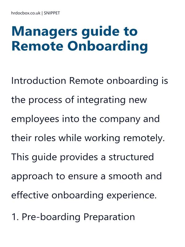 Managers guide to Remote Onboarding preview