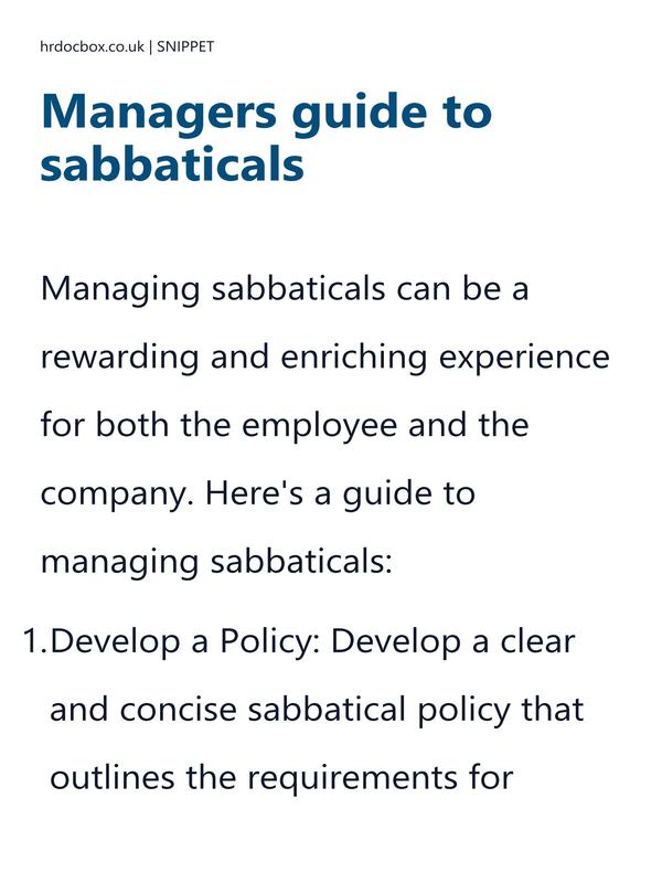Managers guide to sabbaticals preview