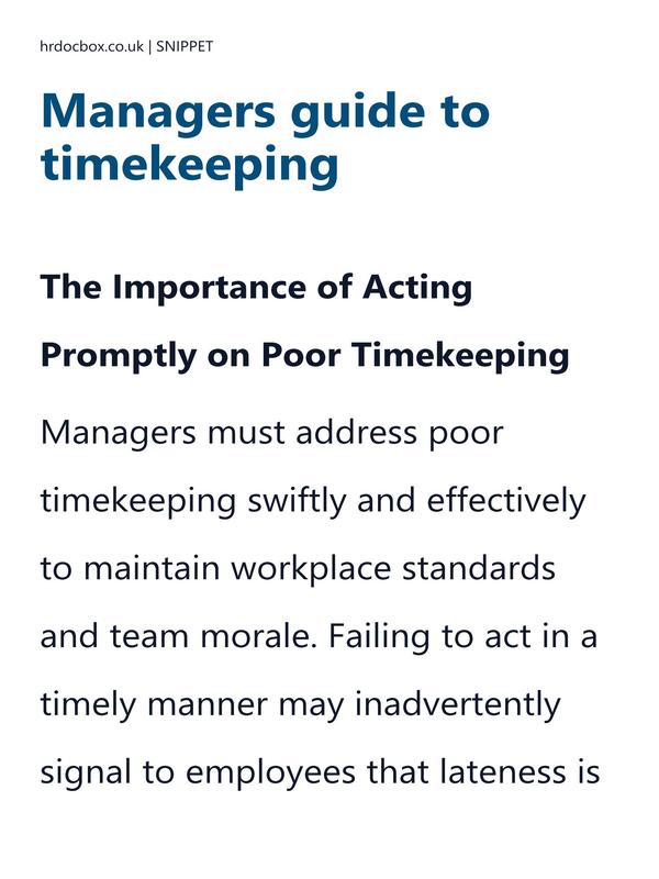 Managers guide to timekeeping preview