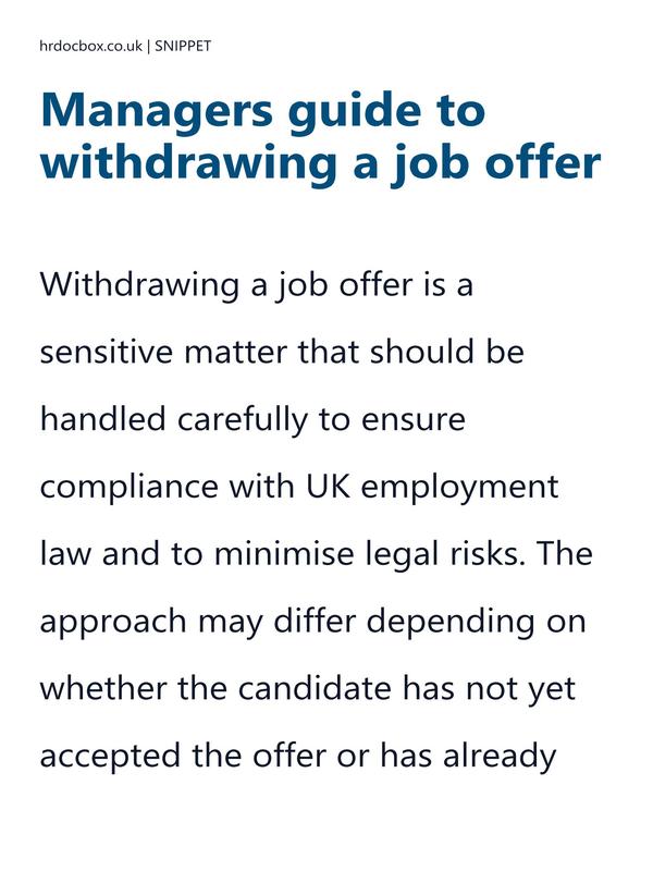 Managers guide to withdrawing a job offer preview